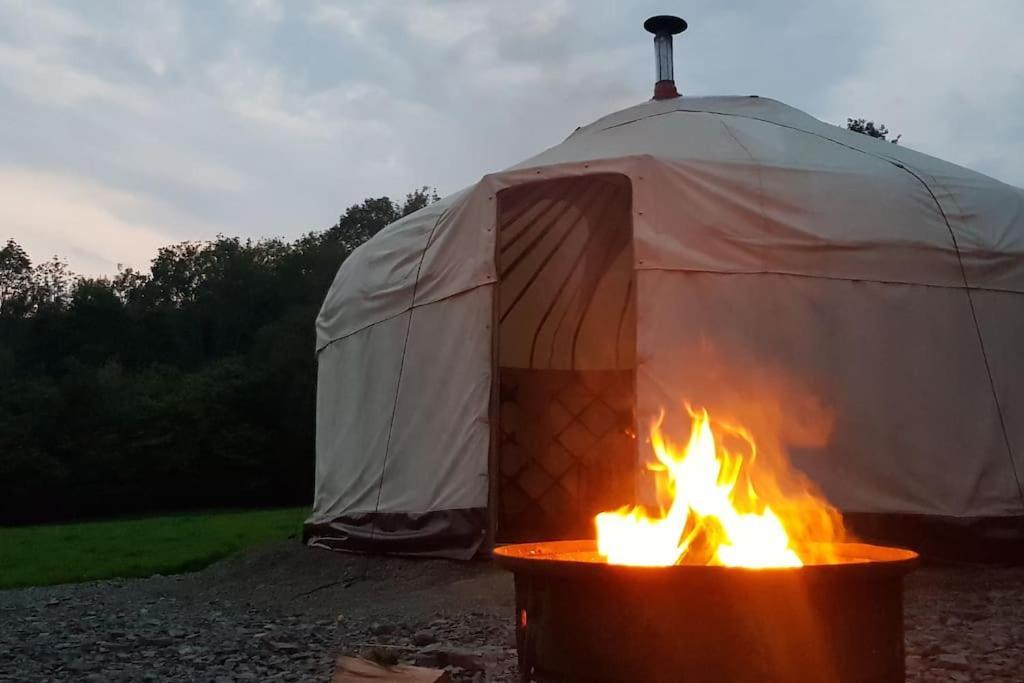 Bronfelen Yurt Hotel Cynghordy Exterior foto